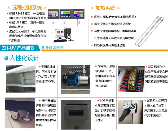 正航設備箱體式紫外試驗箱控制器及產品細節設計說明圖